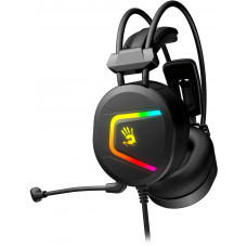 Наушники с микрофоном A4Tech Bloody MC750 черный 2.3м мониторные USB оголовье (MC750 BLACK)