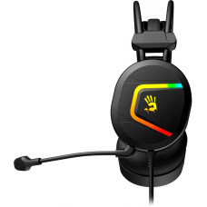Наушники с микрофоном A4Tech Bloody MC750 черный 2.3м мониторные USB оголовье (MC750 BLACK)