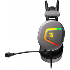 Наушники с микрофоном A4Tech Bloody MC750 серый 2.3м мониторные USB оголовье (MC750 GREY)
