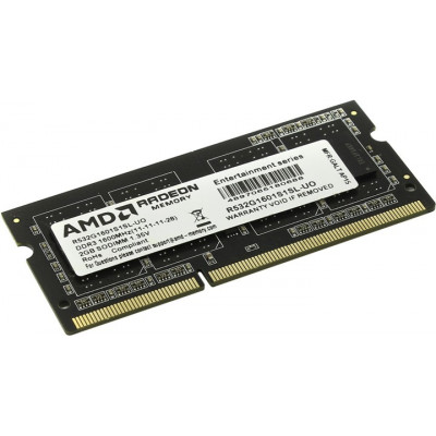 Память DDR3L 2Gb 1600MHz AMD R532G1601S1SL-UO OEM PC3-12800 CL11 SO-DIMM 204-pin 1.35В OEM