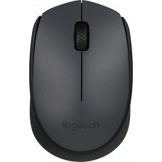 Мышь Logitech M170 серый/черный оптическая (1000dpi) беспроводная USB для ноутбука (2but)
