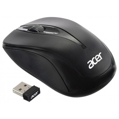 Мышь Acer OMR131 черный оптическая (1000dpi) беспроводная USB для ноутбука (2but)