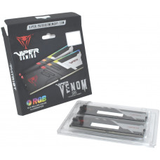 Память DDR5 2x16Gb 6600MHz Patriot PVVR532G660C34K Viper Venom RGB RTL Gaming PC5-52800 CL34 DIMM 288-pin 1.4В kit с радиатором Ret