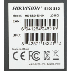 Накопитель SSD Hikvision SATA III 2Tb HS-SSD-E100/2048G HS-SSD-E100/2048G Hiksemi 2.5"