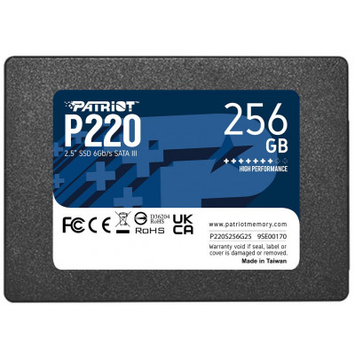 Твердотельный накопитель SSD Patriot SATA III 256Gb P220S256G25 P220 2.5"
