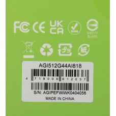 Накопитель SSD AGi PCI-E 4.0 x4 512Gb AGI512G44AI818 AI818 M.2 2280