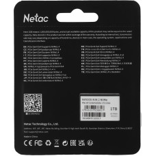 Накопитель SSD Netac PCI-E 4.0 x4 1Tb NT01NV5000N-1T0-E4X NV5000-N M.2 2280