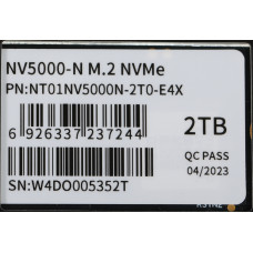 Накопитель SSD Netac PCI-E 4.0 x4 2Tb NT01NV5000N-2T0-E4X NV5000-N M.2 2280
