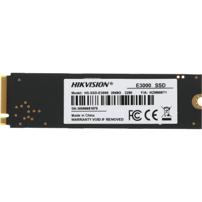 Накопитель SSD Hikvision PCI-E 3.0 x4 2Tb HS-SSD-E3000/2048G HS-SSD-E3000/2048G Hiksemi M.2 2280