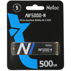 Накопитель SSD Netac PCI-E 4.0 x4 500Gb NT01NV5000N-500-E4X NV5000-N M.2 2280