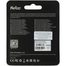Накопитель SSD Netac PCI-E 4.0 x4 500Gb NT01NV5000N-500-E4X NV5000-N M.2 2280