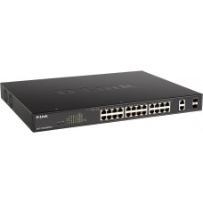 Коммутатор D-Link DGS-1100-26MPPV2/A3A (L2) 24x1Гбит/с 2xКомбо(1000BASE-T/SFP) 2SFP 24PoE 90W управляемый
