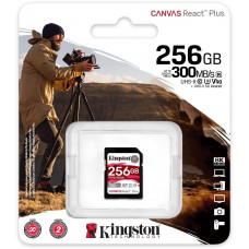 Флеш карта SDXC 256Gb Class10 Kingston SDR2/256GB Canvas React Plus w/o adapter