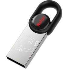 Флеш Диск Netac 16Gb UM2 NT03UM2N-016G-20BK USB2.0 серебристый/черный