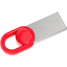 Флеш Диск Netac 128Gb UM2 NT03UM2N-128G-32RE USB3.2 серебристый/красный