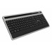 Клавиатура Оклик 860S серый/черный USB беспроводная BT/Radio slim Multimedia (подставка для запястий) (1809323)