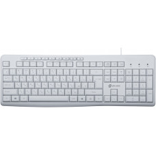 Клавиатура Оклик 305M белый USB Multimedia (1875227)
