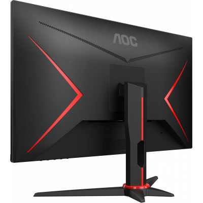Монитор AOC 27" Q27G2E черный/красный VA LED 1ms 16:9 HDMI матовая 3000:1 250cd 178гр/178гр 2560x1440 155Hz FreeSync Premium DP 2K 4.43кг