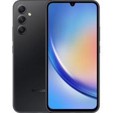 Смартфон Samsung SM-A346E Galaxy A34 5G 128Gb 6Gb графит моноблок 3G 4G 2Sim 6.6" 1080x2340 Android 13 48Mpix 802.11 a/b/g/n/ac NFC GPS GSM900/1800 GSM1900 Protect microSD max1024Gb