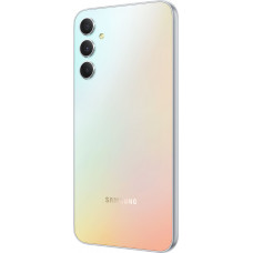 Смартфон Samsung SM-A346E Galaxy A34 5G 128Gb 6Gb серебристый моноблок 3G 4G 2Sim 6.6" 1080x2340 Android 13 48Mpix 802.11 a/b/g/n/ac NFC GPS GSM900/1800 GSM1900 Protect microSD max1024Gb