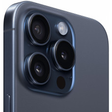 Смартфон Apple A3104 iPhone 15 Pro 256Gb синий титан моноблок 3G 4G 2Sim 6.1" 1179x2556 iOS 17 48Mpix 802.11 a/b/g/n/ac/ax NFC GPS Protect