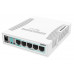Коммутатор MikroTik RB260GS CSS106-5G-1S 5x1Гбит/с 1SFP управляемый