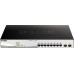Коммутатор D-Link DGS-1210-10MP/F3A (L2) 8x1Гбит/с 2SFP 8PoE 130W настраиваемый