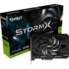 Видеокарта Palit PCI-E 4.0 RTX4060 STORMX NVIDIA GeForce RTX 4060 8Gb 128bit GDDR6 1830/17000 HDMIx1 DPx3 HDCP Ret