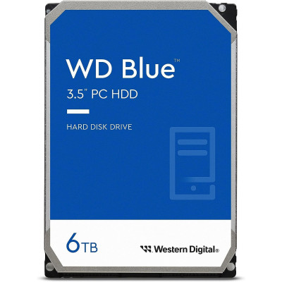Жесткий диск WD SATA-III 6TB WD60EZAX Desktop Blue (5400rpm) 256Mb 3.5"