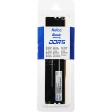 Память DDR5 16GB 4800MHz Netac NTBSD5P48SP-16 Basic RTL Gaming PC5-38400 CL40 DIMM ECC 288-pin 1.1В original Intel Ret