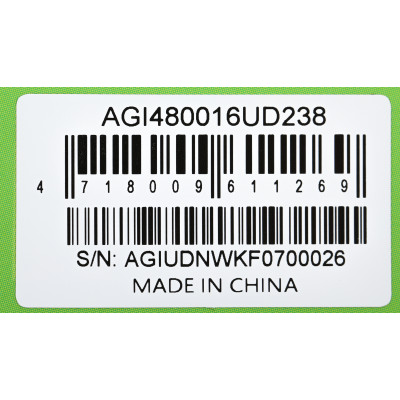 Память DDR5 16GB 4800MHz AGi AGI480016UD238 RTL PC5-38400 CL40 DIMM 288-pin 1.1В single rank Ret