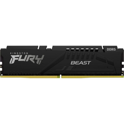 Память DDR5 32Gb 6000MHz Kingston KF560C36BBE-32 Fury Beast Black RTL Gaming PC5-48000 CL36 DIMM 288-pin 1.35В dual rank с радиатором Ret