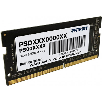Память DDR4 32GB 2666MHz Patriot PSD432G26662S Signature RTL PC4-21300 CL19 SO-DIMM 260-pin 1.2В dual rank Ret