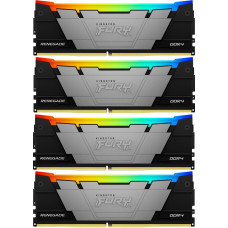 Память DDR4 4x8GB 3200MHz Kingston KF432C16RB2AK4/32 Fury Renegade RGB RTL Gaming PC4-25600 CL16 DIMM 288-pin 1.35В dual rank с радиатором Ret
