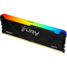 Память DDR4 8GB 3733MHz Kingston KF437C19BB2A/8 Fury Beast RGB RTL Gaming PC4-29900 CL19 DIMM 288-pin 1.35В single rank с радиатором Ret