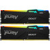 Память DDR5 2x32GB 5200MHz Kingston KF552C36BBEAK2-64 Fury Beast Expo RGB RTL Gaming PC5-41600 CL36 DIMM 288-pin 1.25В kit single rank с радиатором Ret
