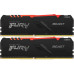 Память DDR4 2x8GB 3200MHz Kingston KF432C16BB2AK2/16 Fury Beast RGB RTL Gaming PC4-25600 CL16 DIMM 288-pin 1.35В kit dual rank с радиатором Ret