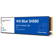 Накопитель SSD WD S PCIe 4.0 x4 2TB WDS200T3B0E Blue SN580 M.2 2280