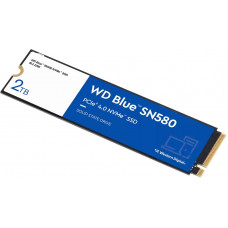 Накопитель SSD WD S PCIe 4.0 x4 2TB WDS200T3B0E Blue SN580 M.2 2280
