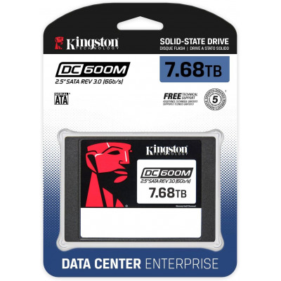 Накопитель SSD Kingston SATA-III 7.68TB SEDC600M/7680G DC600M 2.5" 1 DWPD