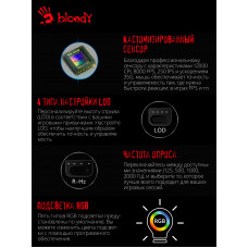 Мышь A4Tech Bloody W95 Max черный оптическая (12000dpi) USB (6but)