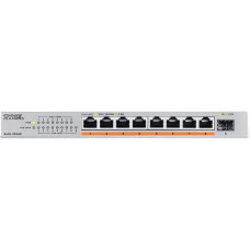 Коммутатор Zyxel XMG-108HP-EU0101F (L2) 8x2.5Гбит/с 1SFP+ 8PoE++ 100W неуправляемый