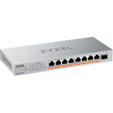 Коммутатор Zyxel XMG-108HP-EU0101F (L2) 8x2.5Гбит/с 1SFP+ 8PoE++ 100W неуправляемый