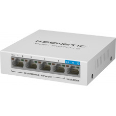 Коммутатор Keenetic KN-4610 (L2) 5x1Гбит/с 4PoE+ 60W неуправляемый