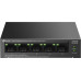 Коммутатор TP-Link LS105GP (L2) 5x1Гбит/с 4PoE 65W неуправляемый