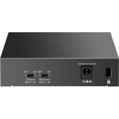 Коммутатор TP-Link LS105LP (L2) 5x100Мбит/с 4PoE 41W неуправляемый