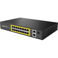 Коммутатор Netis P116GH (L2) 16x100Мбит/с 2x1Гбит/с 1SFP 16PoE 16PoE+ 240W неуправляемый
