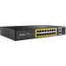 Коммутатор Netis P116GH (L2) 16x100Мбит/с 2x1Гбит/с 1SFP 16PoE 16PoE+ 240W неуправляемый
