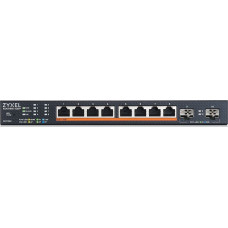 Коммутатор Zyxel XMG1915-10EP-EU0101F (L2+) 8x2.5Гбит/с 2SFP+ 8PoE++ 130W управляемый