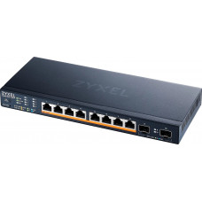 Коммутатор Zyxel XMG1915-10EP-EU0101F (L2+) 8x2.5Гбит/с 2SFP+ 8PoE++ 130W управляемый
